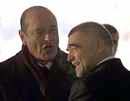 Les pr&eacute;sidents Chirac et Mesic &agrave; Zagreb, le 8/12/2001