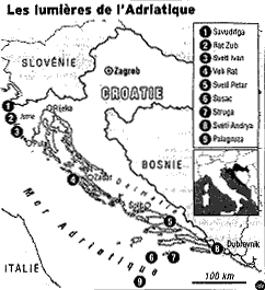 Cliquez ici pour voir une carte plus d&eacute;taill&eacute;e de la Croatie