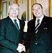 MM. Bozidar Gagro, ambassadeur de Croatie, et Jacques Chirac, pr&eacute;sident de la R&eacute;publique fran&ccedil;aise