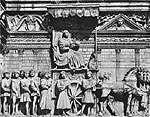 "Triomphe d'Alphone d'Aragon avec sa cour", Laurana, Franjo (1452-1458), marbre, Castelnuovo, Naples