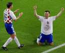 Ivica Olic &eacute;galise contre l'Italie &agrave; la 73e minute de jeu