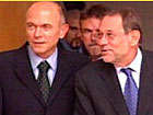 MM. Janez Drnovsek et Javier Solana
