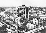 Vukovar,  le pont sur la rivi&egrave;re Vuka, en novembre 1991.